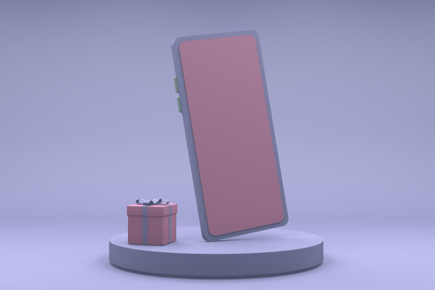 智能手机背景设计3D渲染图片下载