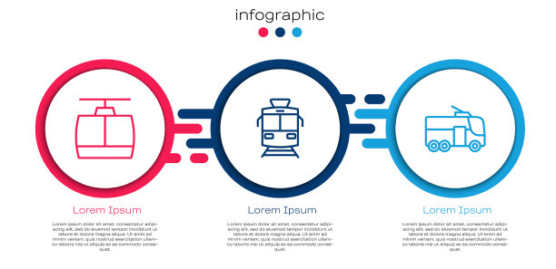 设线有轨电车和有轨电车图片下载