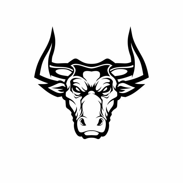 公牛头吉祥物。图片下载