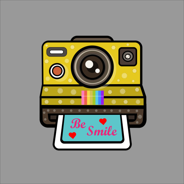 即时相机矢量插图图片下载