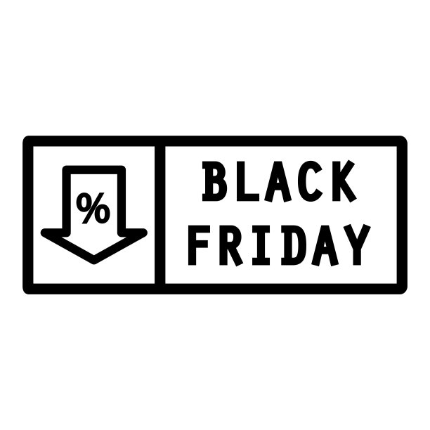 黑色星期五购物图标设计矢量模板插图图片下载
