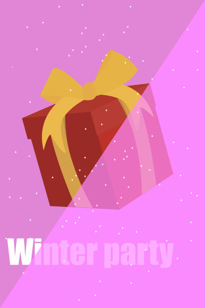 扁平矢量插画：冬季主题背景图案，海报、封面、宣传单、banner理想背景图片下载