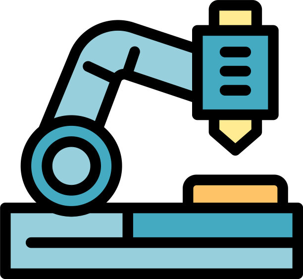 刀具车床图标颜色轮廓图片下载