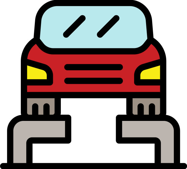 汽车维修服务图标颜色轮廓图片下载