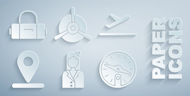 设置空中小姐飞机起飞位置指南针图片下载