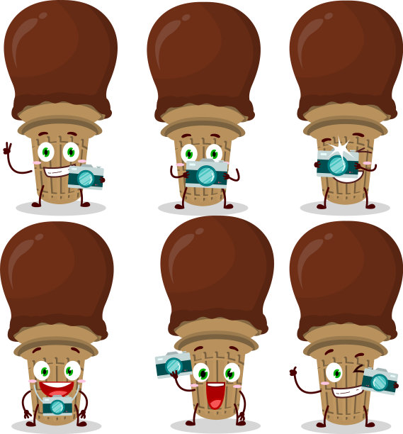 摄影师专业用冰淇淋表情符号图片下载