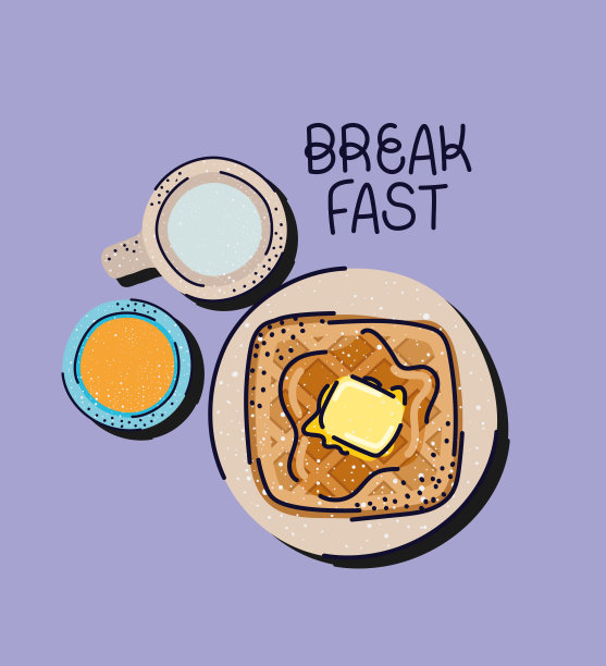 美丽的早餐设计图片下载