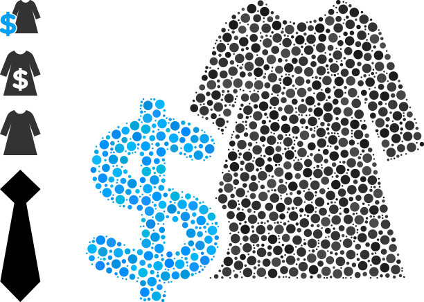 圆点和圆点拼接的裙子价格图片下载