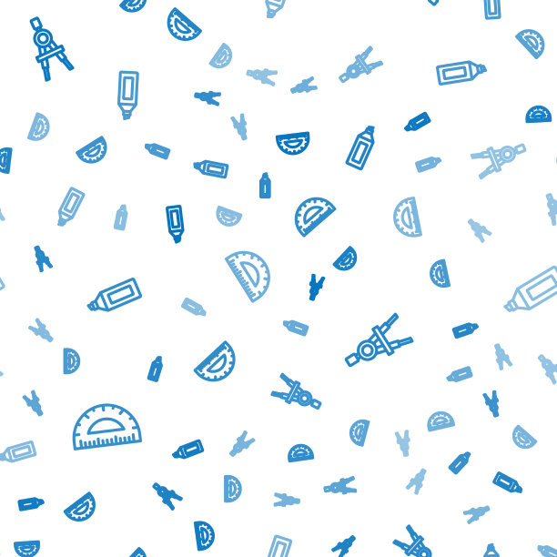 设置量角器、圆规和记号笔图片下载