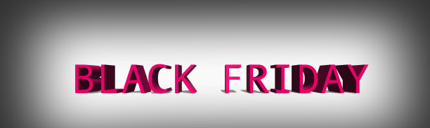 黑色星期五文本灰色背景。三维演示图片下载