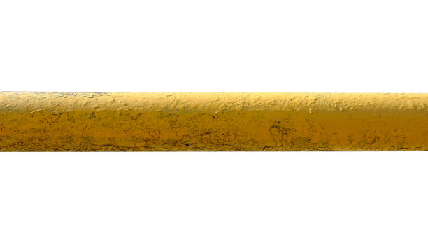 旧金属管隔离在白色图片下载