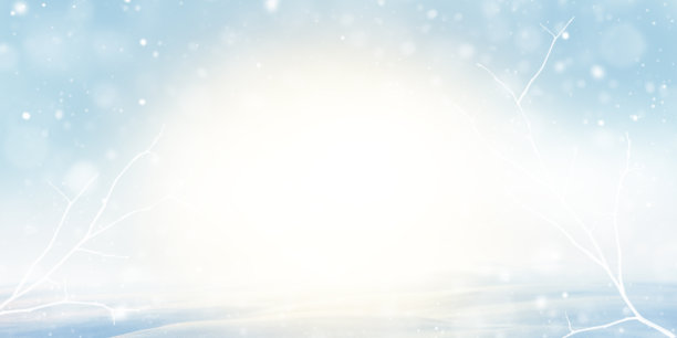 冬季壮丽日落背景图片下载