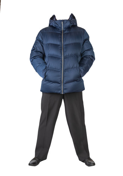 男夹克，裤子和皮鞋被隔离在白色背景上。图片下载