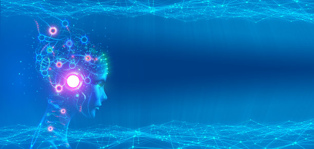 科技风渐变蓝色背景图片下载