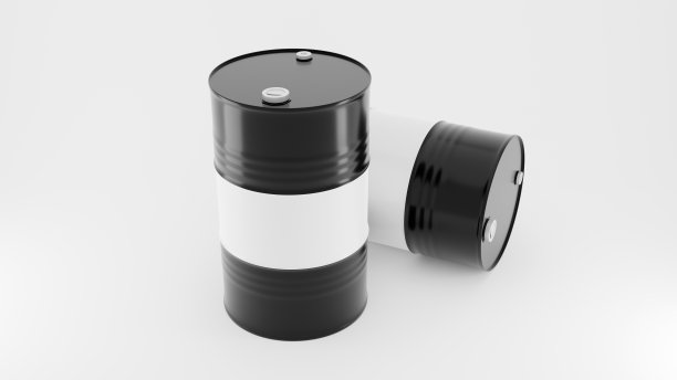 金属油桶被隔离在白色背景上图片下载