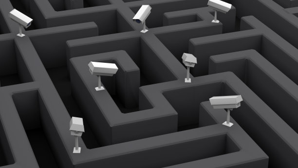 迷宫和照相机。图片下载