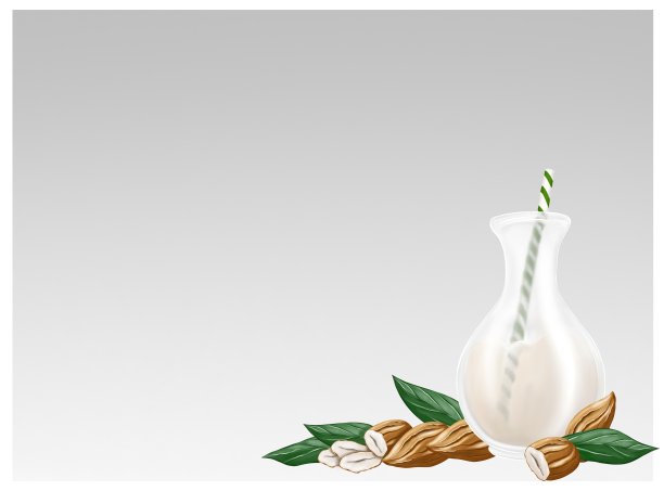 杏仁牛奶，酸奶和咖啡。替代有机牛奶产品。没有牛奶过敏。图片下载