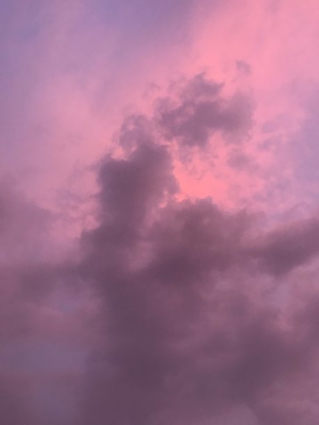 红色的云的天空图片下载