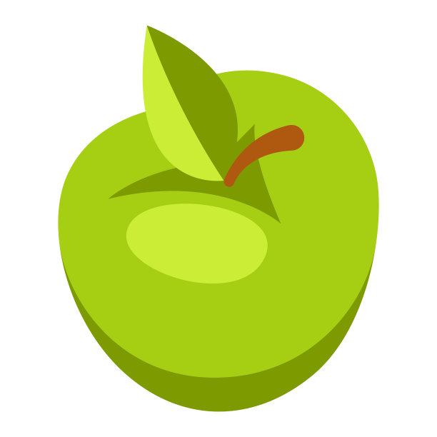 绿苹果早餐的标志食品图片下载