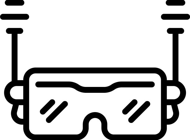 无线vr眼镜图标轮廓数码图片下载