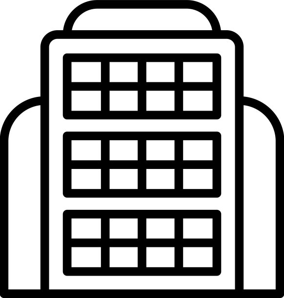 多层图标轮廓城市建筑图片下载