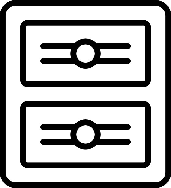 公寓包裹寄存柜图标轮廓图片下载