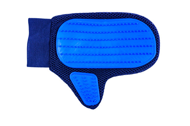 宠物光滑刷手套孤立在一个白色的背景图片下载