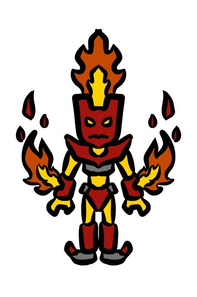 怪物卡通在白色的背景图片下载