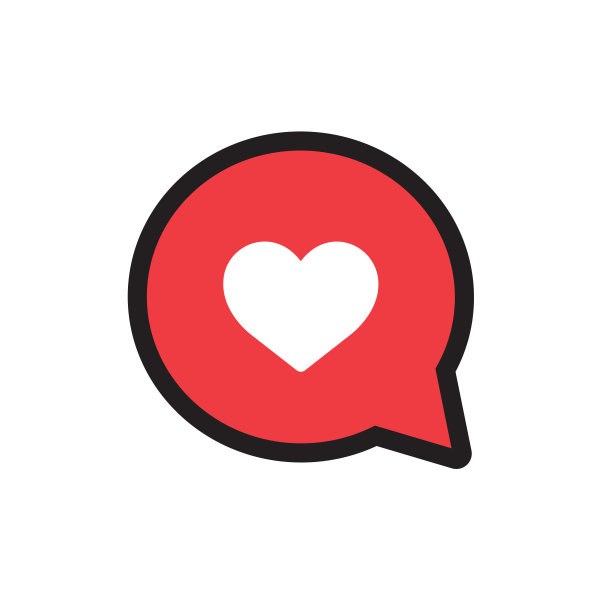 心在一个言语泡泡中孤立图片下载