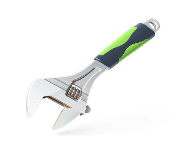 扳手。修理机械的手动工具。矢量插图。图片下载