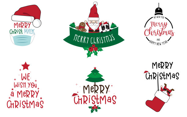 可爱的圣诞老人捆绑-万圣节手画在t恤设计，贺卡或海报设计背景矢量插图。图片下载