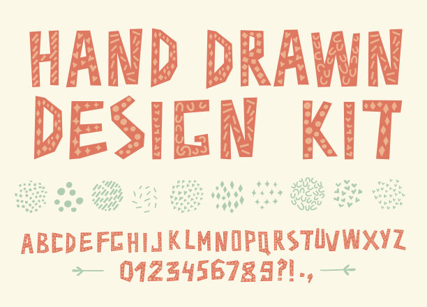 手绘涂鸦abc图片下载