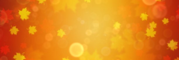 旗帜上的秋天主题。背景与秋叶。图片下载