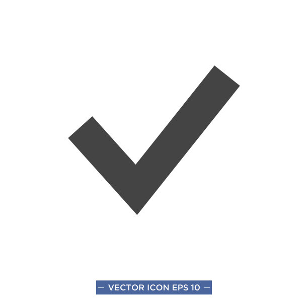 检查标记图标矢量插图图片下载