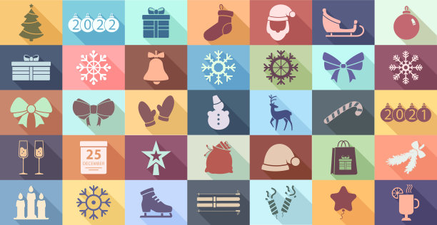 大年初一套装35件新春节日元素-矢量图片下载