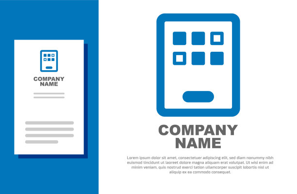 蓝色图形平板电脑图标隔离在白色图片下载