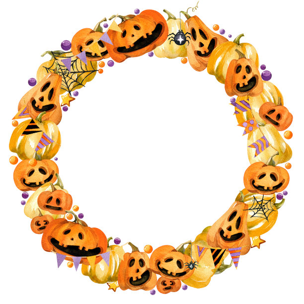 万圣节的鬼脸南瓜架图片下载