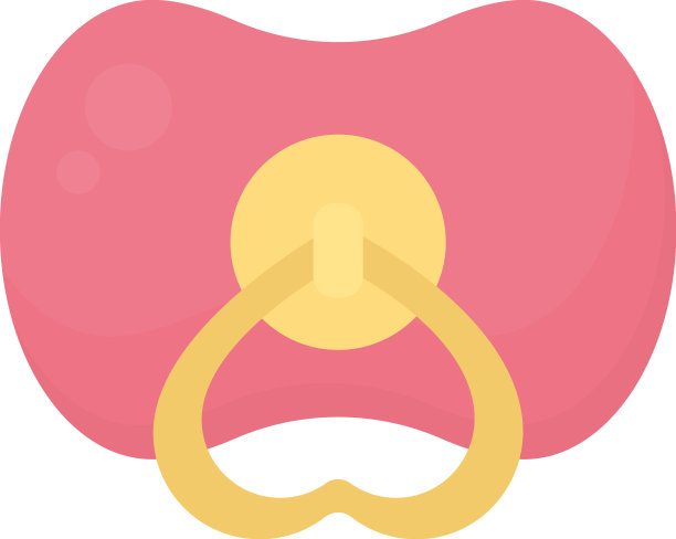 粉红色的奶嘴图标图片下载