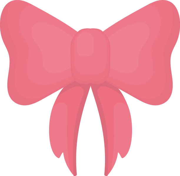粉色蝴蝶结图标图片下载