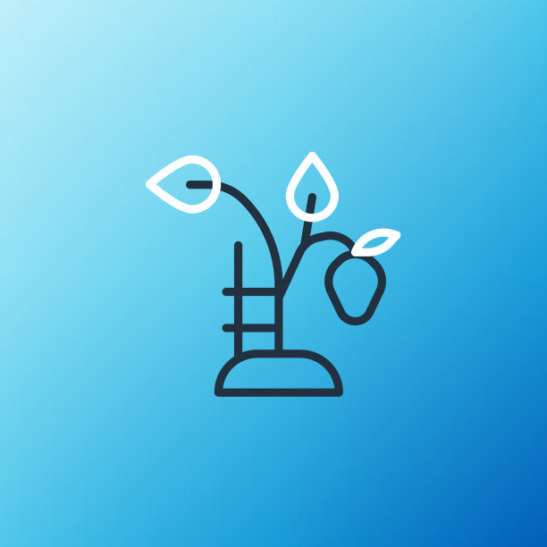 线草莓灌木与浆果图标孤立图片下载