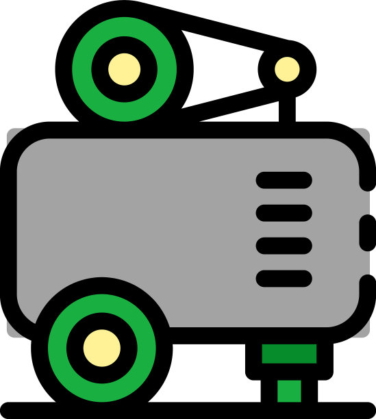 空压机机组图标颜色轮廓图片下载