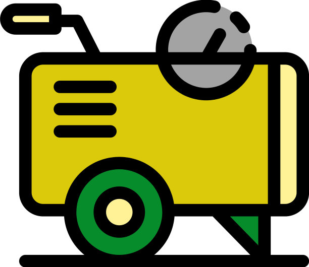 空压车图标颜色轮廓图片下载