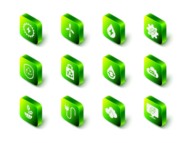 设置风力发电机、水能叶片装置图片下载