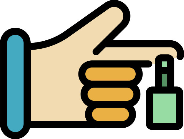 运动手指受伤图标颜色轮廓图片下载