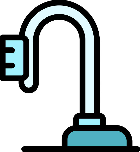 地毯蒸汽清洁器图标颜色轮廓图片下载