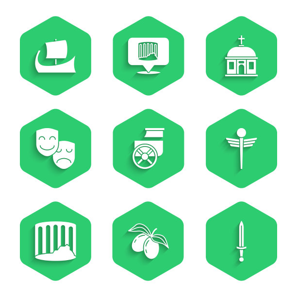 设置古战车橄榄枝中世纪剑图片下载