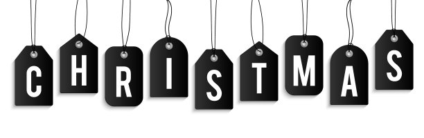 圣诞节销售标签横幅集现实图片下载