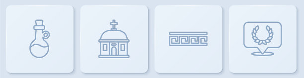 古希腊Set line瓶橄榄油图片下载