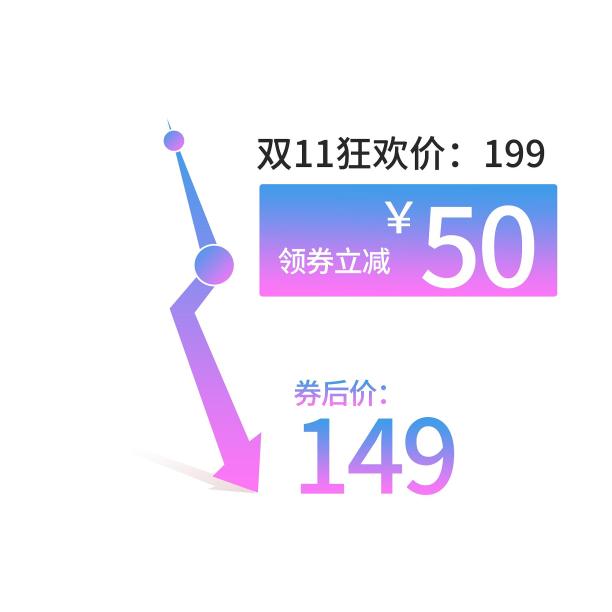 渐变色彩电商曲线详情降价图图片下载