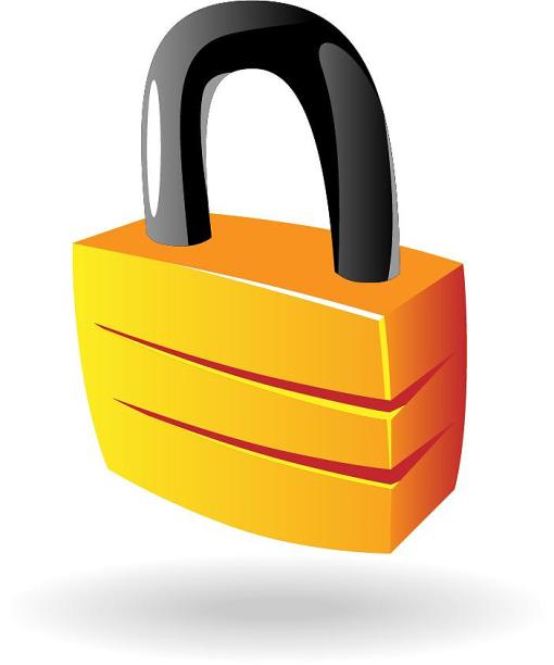 3D立体插画风格锁头元素图片下载